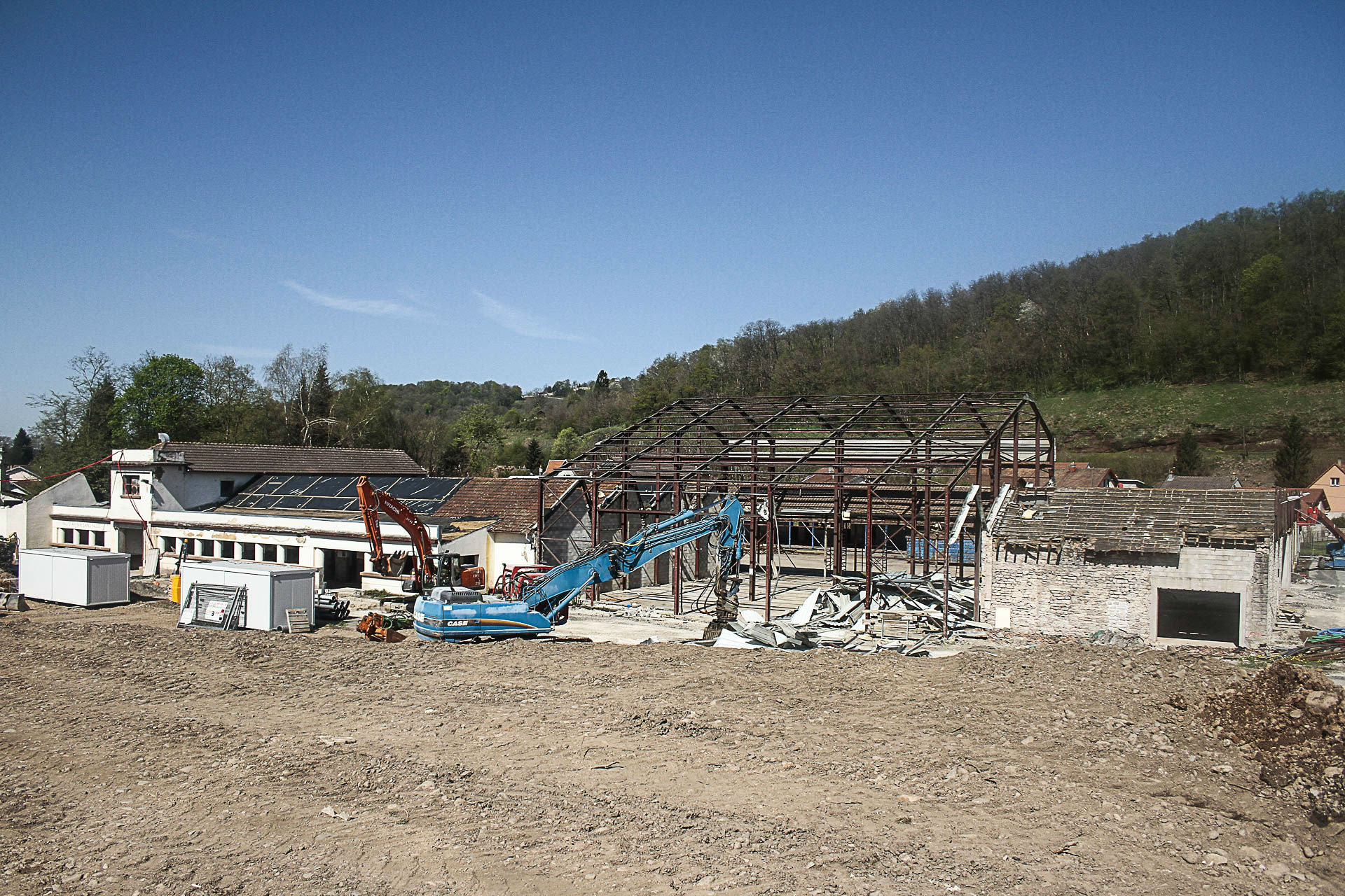 Naissance de l'Ecoparc - Depuis le belvdre - Fin avril 2015